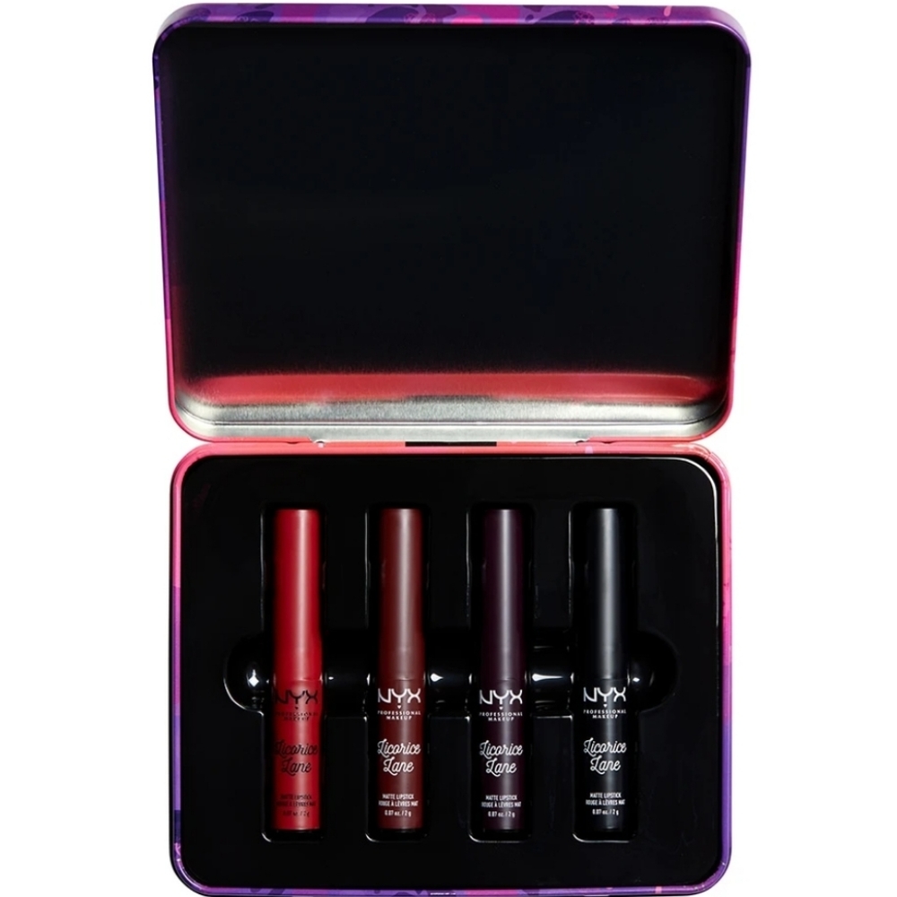 NYX lip gloss makeup palette tin 4 colors gift - Picture 2 of 8